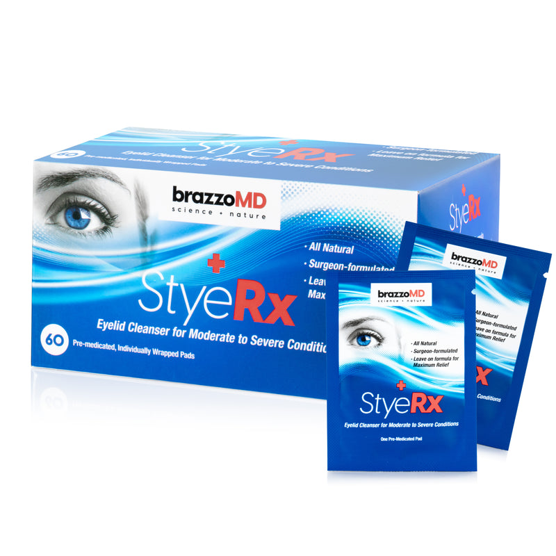 StyeRx Individually Wrapped Eyelid & Lash Wipes (60 Count)